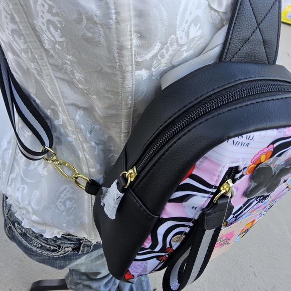 Betsey Johnson Colorful Backpack with Butterfly Accent - Picture 5 of 7